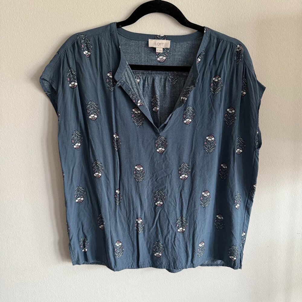 Floral Short Sleeve Blouse